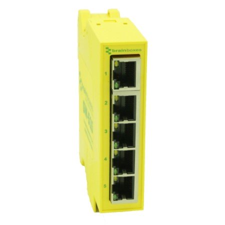 SW-515 Compact Industrial 5 Port Gigabit Ethernet Switch DIN Rail Mountable - Image 4