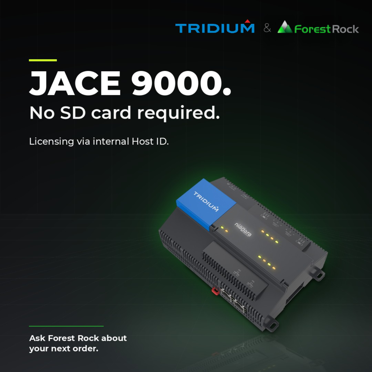 Tridium JACE 9000 building controls controller. Adapt this to what the image actually shows; do not add keywords that do not describe the image.